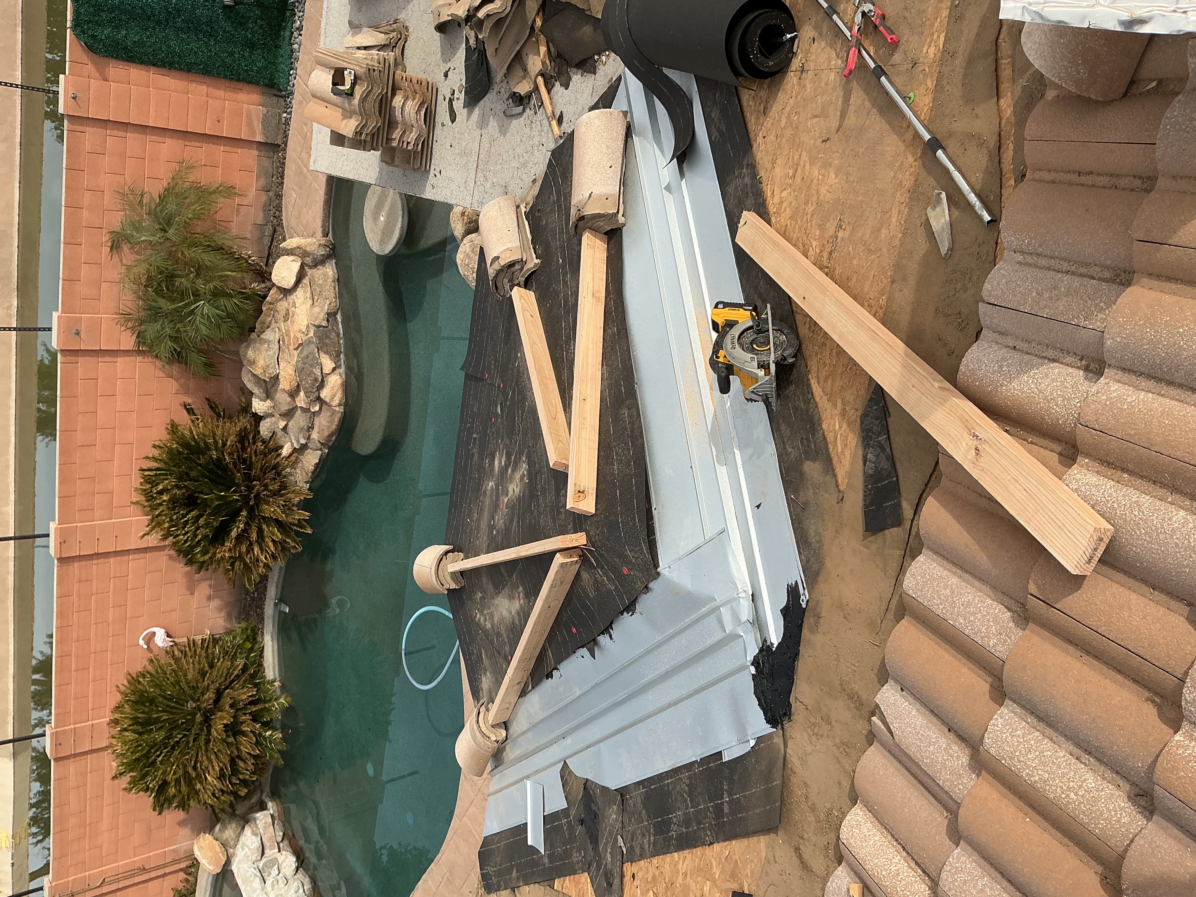 Completed roofing project