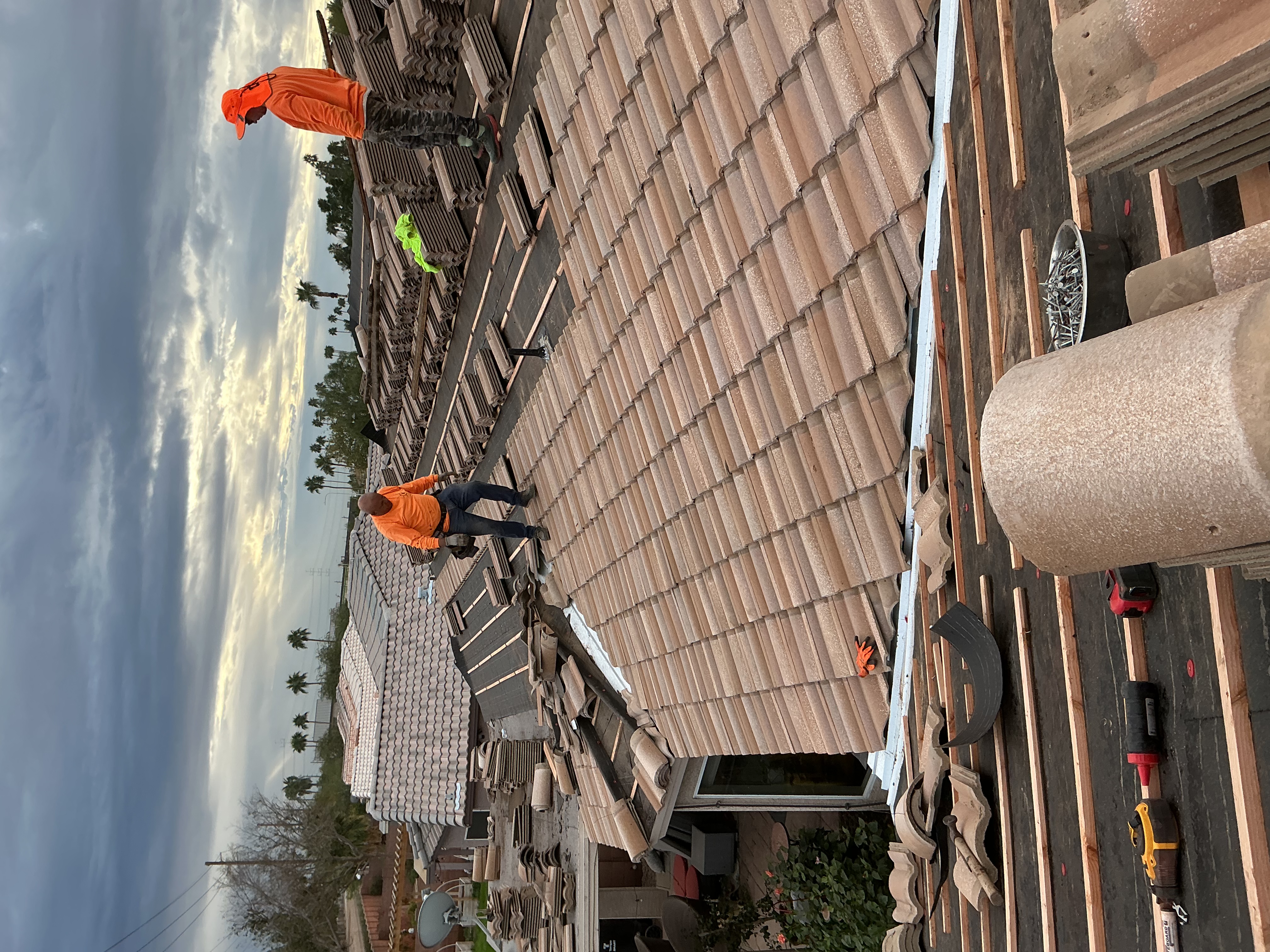 Metal roofing installation
